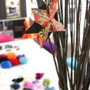 Origami Stars & Crochet Craft Room